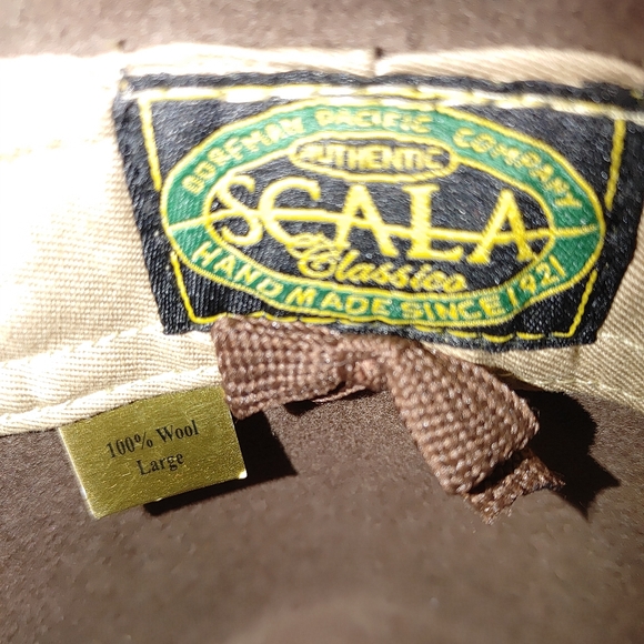Authentic NWOT Scala 100% wool Panama fedora L $24 each never worn - Picture 6 of 8